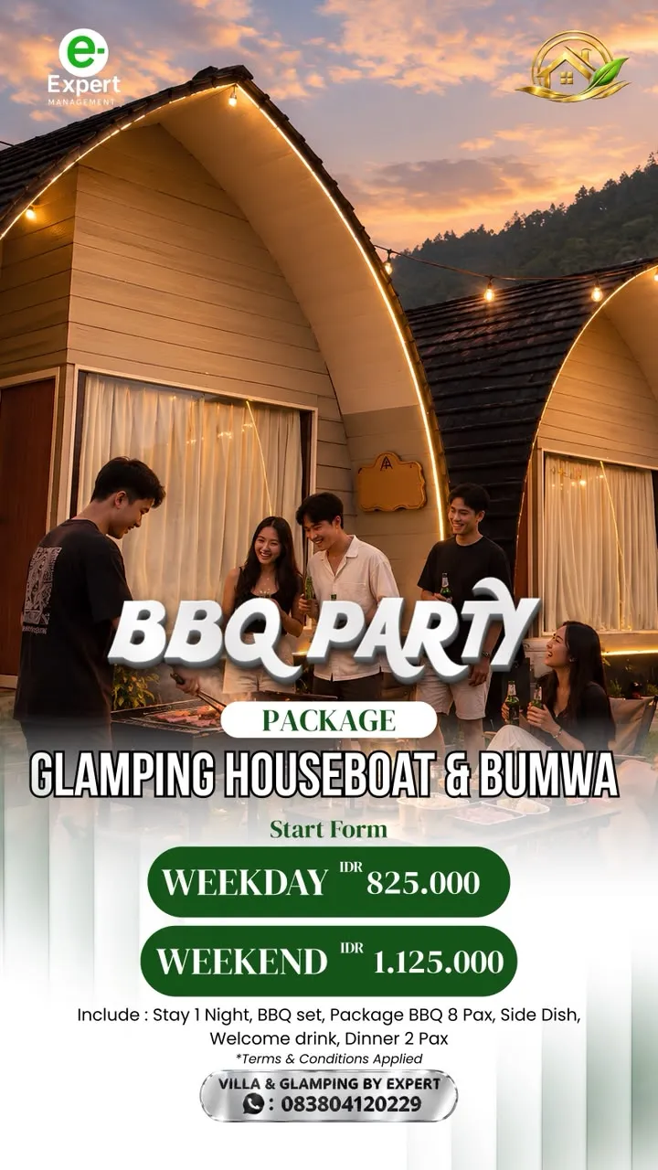 BBQ Party Glamping Houseboat & BUMWA
