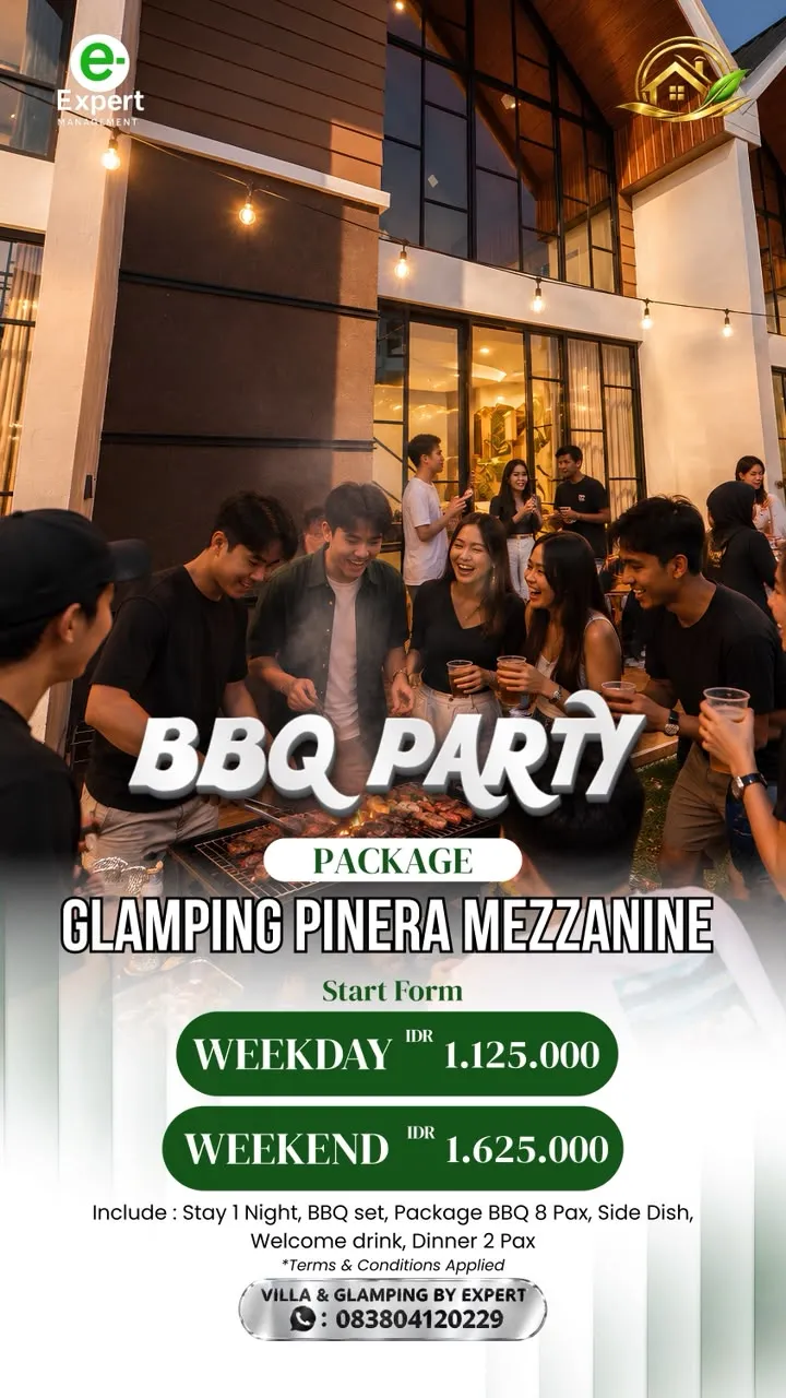 BBQ Party Glamping Pinera Mezzanine